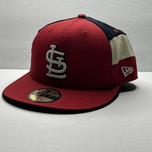 St Louis Cardinals Baseball Cap New Era 7-1/8 Embroidered Logo MLB 59Fifty Hat - Picture 1 of 9